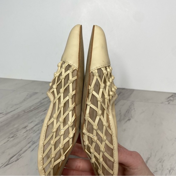 Sam Edelman Synder Eggshell Faux Leather Pointy Toe Mule 6 1/2 M - Picture 7 of 14